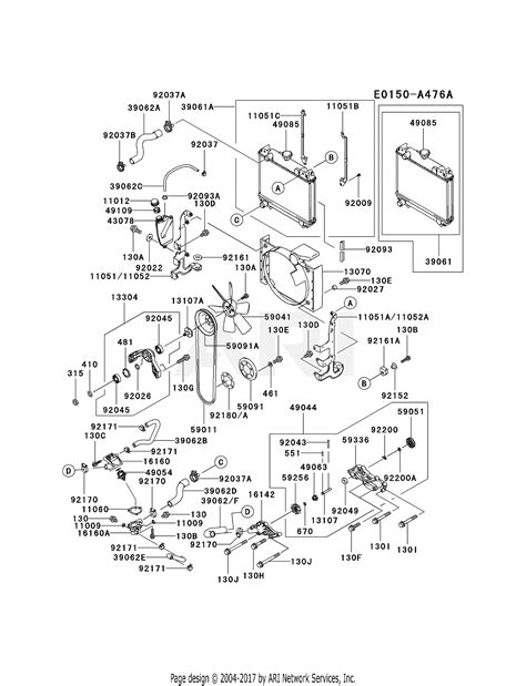 Kawasaki Fd750d As04 4 Stroke Engine Fd750d Parts Diagram For Cooling