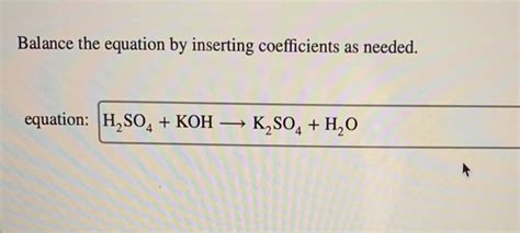 Solved Balance Each Equation By Inserting Coefficients As Chegg