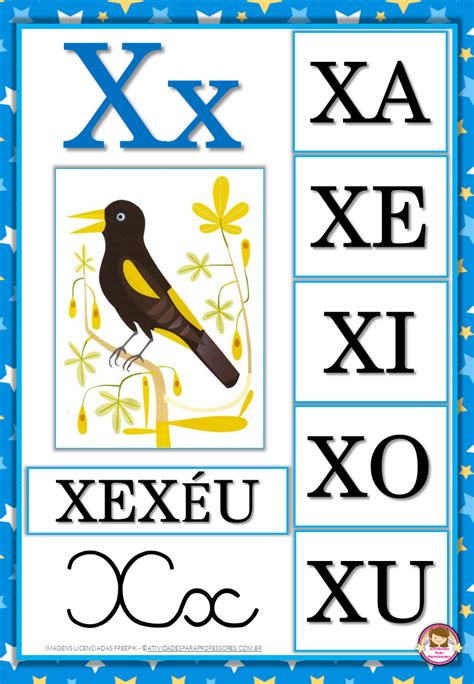 Lindo Alfabeto família silábica Azul para imprimir Imagens do