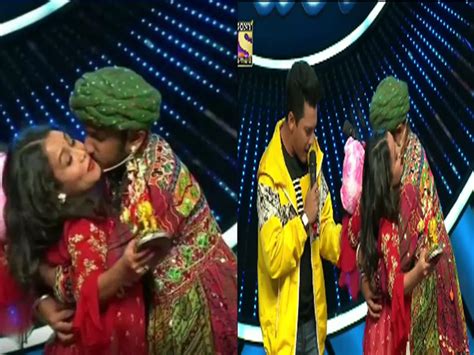 A Contestant Kisses To Neha Kakkar In Indian Idol Audition Set All Get Shocked इंडियन