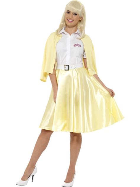 Adult Womens Good Sandy Costume Grease Licensed 1950s 50s Smiffys Fancy Dress Outfit 50s