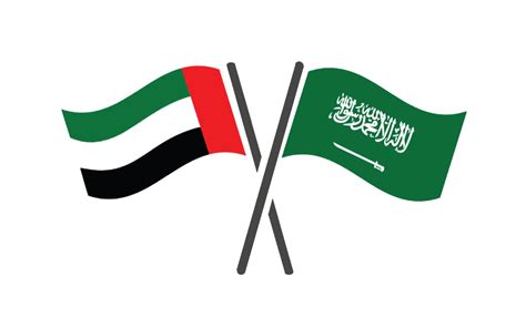 علم الامارات والسعودية