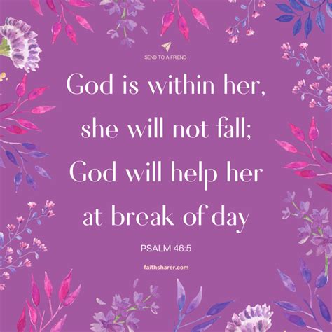 Psalm 465 God Is Within Her She Will Not Fall God Will Help Her At