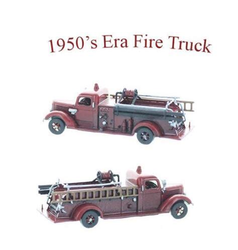 Ho Scale 1945 50s Fire Truck Finished Detailed Model 187 Scale Vehicle