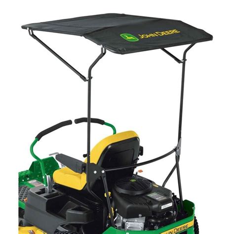 John Deere Black Polyester And Steel Riding Lawn Mower Canopy In The