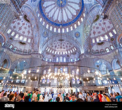 People Inside Blue Mosque Known Hi Res Stock Photography And Images Alamy