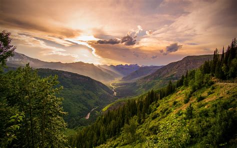 Download Wallpapers Montana 4k Mountains Ravine Valley River