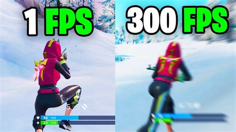 What It Feels Like To Play In 300 Fps Fortnite Frame Rate Comparison