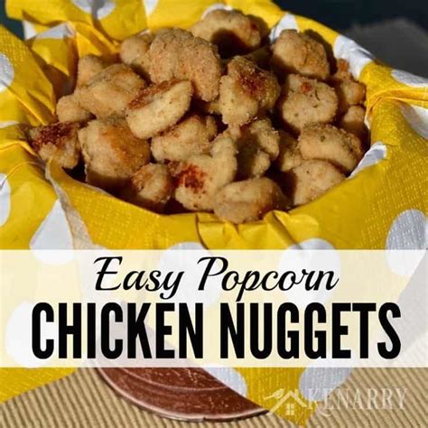 Subscribe to our weekly newsletter. Homemade Popcorn Chicken Nuggets
