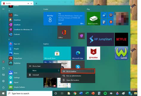 How To Pin Applications And Files To Your Windows Taskbar To Make Them