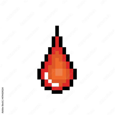 Drop Of Blood Pixel Art Illustration Stock Vektorgrafik Adobe Stock