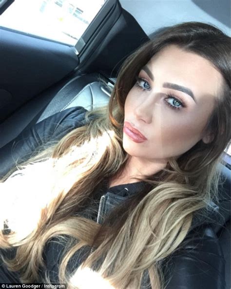 lauren goodger displays a plump pout in close up snap daily mail online