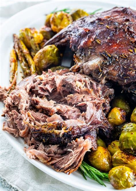 This Delicious Slow Roast Leg Of Lamb Is Marinated Overnight And Slowly Roasted To Perfection
