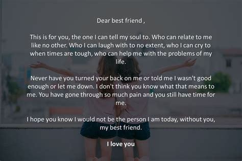 Awesome love letters for friends. An Emotional letter to a best friend | Birthday quotes for ...