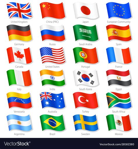 Flags Of Various Countries