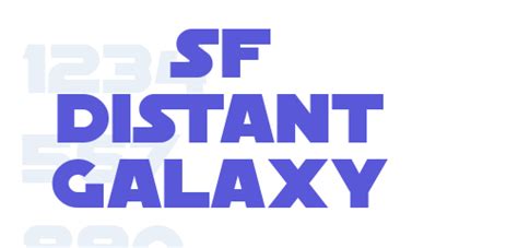 Sf Distant Galaxy Font Free Download Now