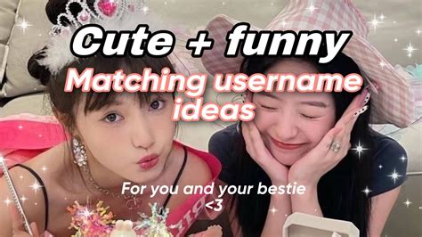 Matching Usernames For You And Your Bestie 🐰🤍 Creem Youtube