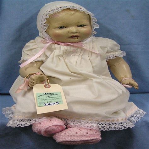 Lot Large Antique Composition Baby Doll