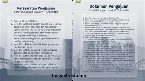 Pengalaman Membuat Sduwhv Working Holiday Visa Australia Tanpa Agent