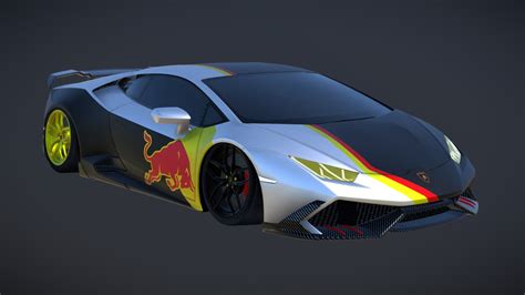 Lamborghini Huracan Mansory Red Bull Livery 3d Model By Hammad