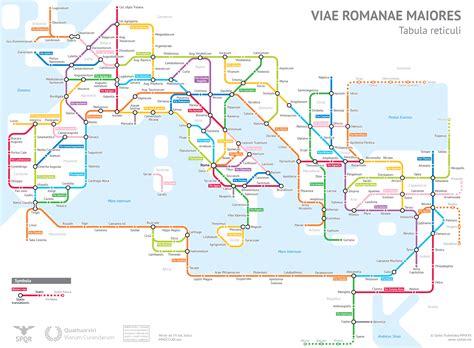 The Roman Empires Roads In Transit Map Form Laptrinhx