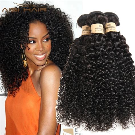 Brazilian Kinky Curly Virgin Hair 3C 4A Curly Weave Human Hair Weaving