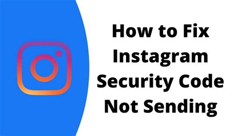 Fixed How To Fix Instagram Security Code Not Sending