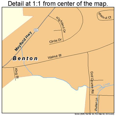 Benton Kentucky Street Map 2105824