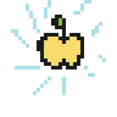 Minecraft Golden Apple Pixel Art