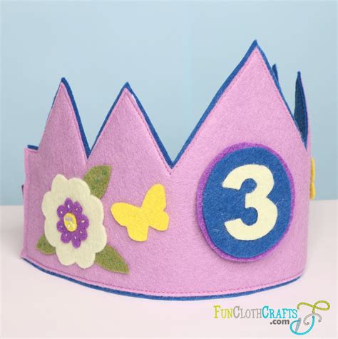 how to make a diy birthday crown with a crown template fun cloth crafts felt craft patterns