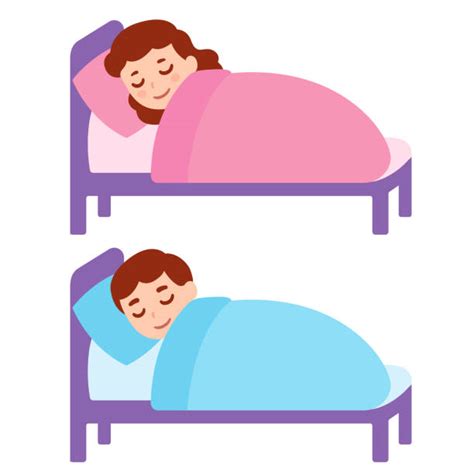 Best Boy Sleeping In Bed Drawing Illustrations Royalty Free Vector