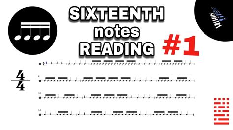 Basic Sixteenth Notes 1 Rhythm Reading Exercises To Improve Your