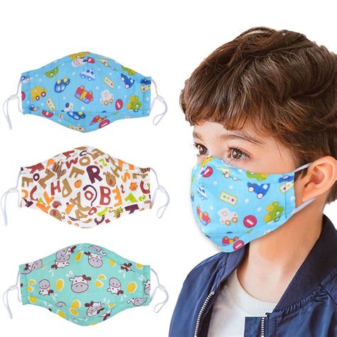 Kids Cartoon Face Mask In 2020 With Images Mask For Kids Safety