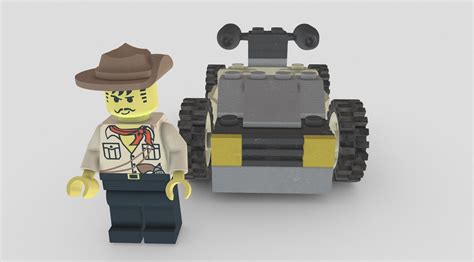 Johnny Thunder From Lego Racers 1999 Game 3d Model