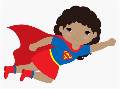 Transparent Supergirl Clipart Clip Art Kid With A Cape Hd Png