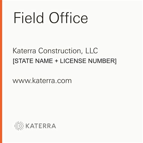 Field Office Sign – Katerra Signage Shop