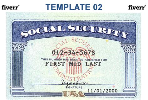 Owen of concord, new hampshire. make a novelty social security card or Driver Licenses - fiverr