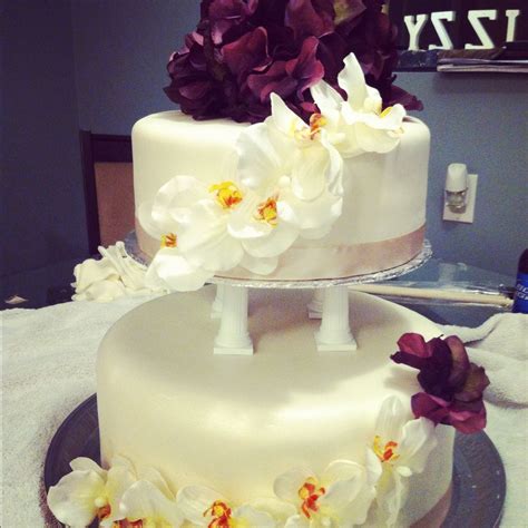We did not find results for: 2 tier fondant wedding cake with pillars. | Fondant wedding cakes, Wedding cakes, Cake