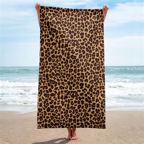 Leopard Print Towel Super Soft And Cozy Beach Towel Sexy Etsy