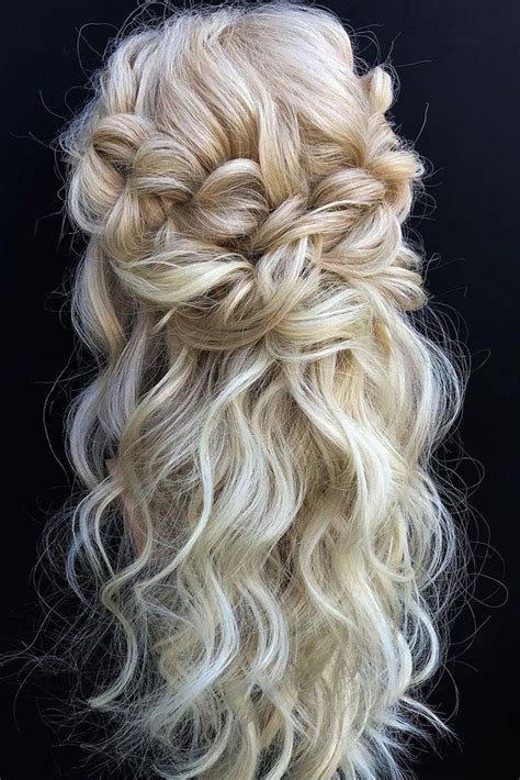Half Up Half Down Wedding Hairstyles 2022 Guide 70 Looks Life Style