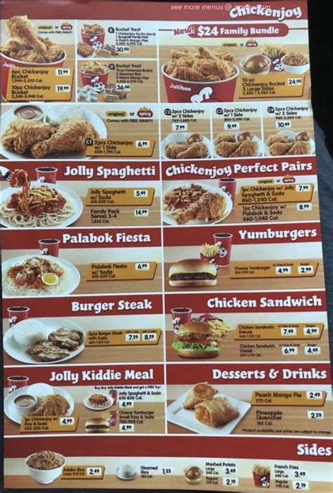 Jollibee New Jersey Menu Prices Very Specific Website Photo Galery