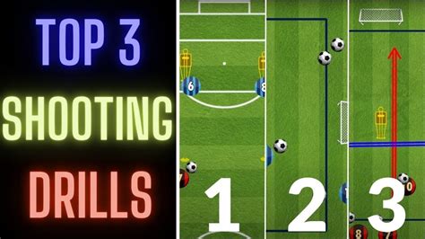 Top 3 Shooting Drills Competitive Soccerfootball Drills Any Age