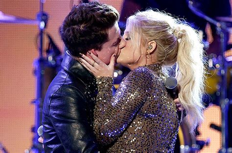 Meghan Trainor And Charlie Puth Kiss At The Amas Rave It Up