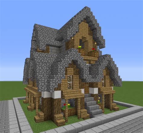 Stone Roof Medieval House 2 Grabcraft Your Number One Source For