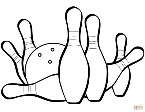 Bowling Coloring Pages Coloring Page Blog