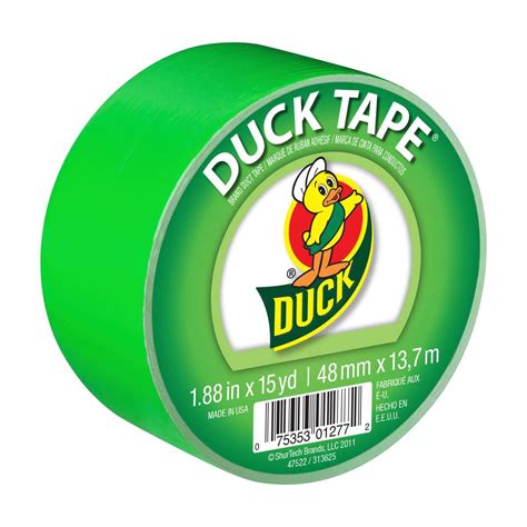 Duck Brand 188 Neon Green Color Duct Tape 15 Yd