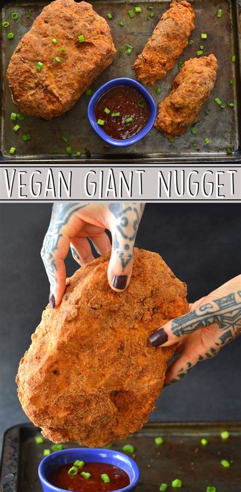 Seitan really picks up the flavor of whatever marinade it's put into. Vegan Giant Chicken Nugget - Fried Seitan Tenders ...