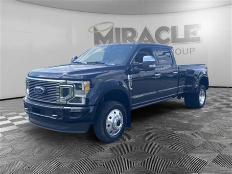 Pre Owned 2022 Ford F 450 Platinum 4 Door Crew Cab Long Bed Truck In