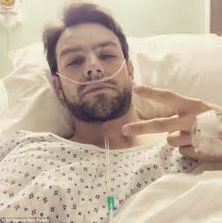 Ben Foden Shares Hospital Bed Selfie After Knee Surgery Daily Mail Online