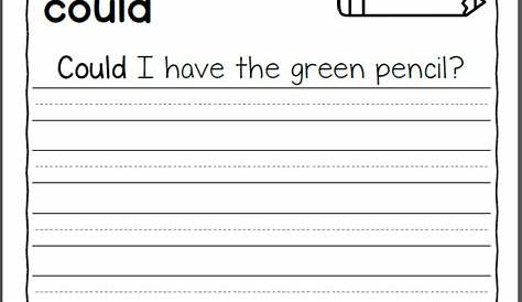 handwriting practice worksheet 1st grade
